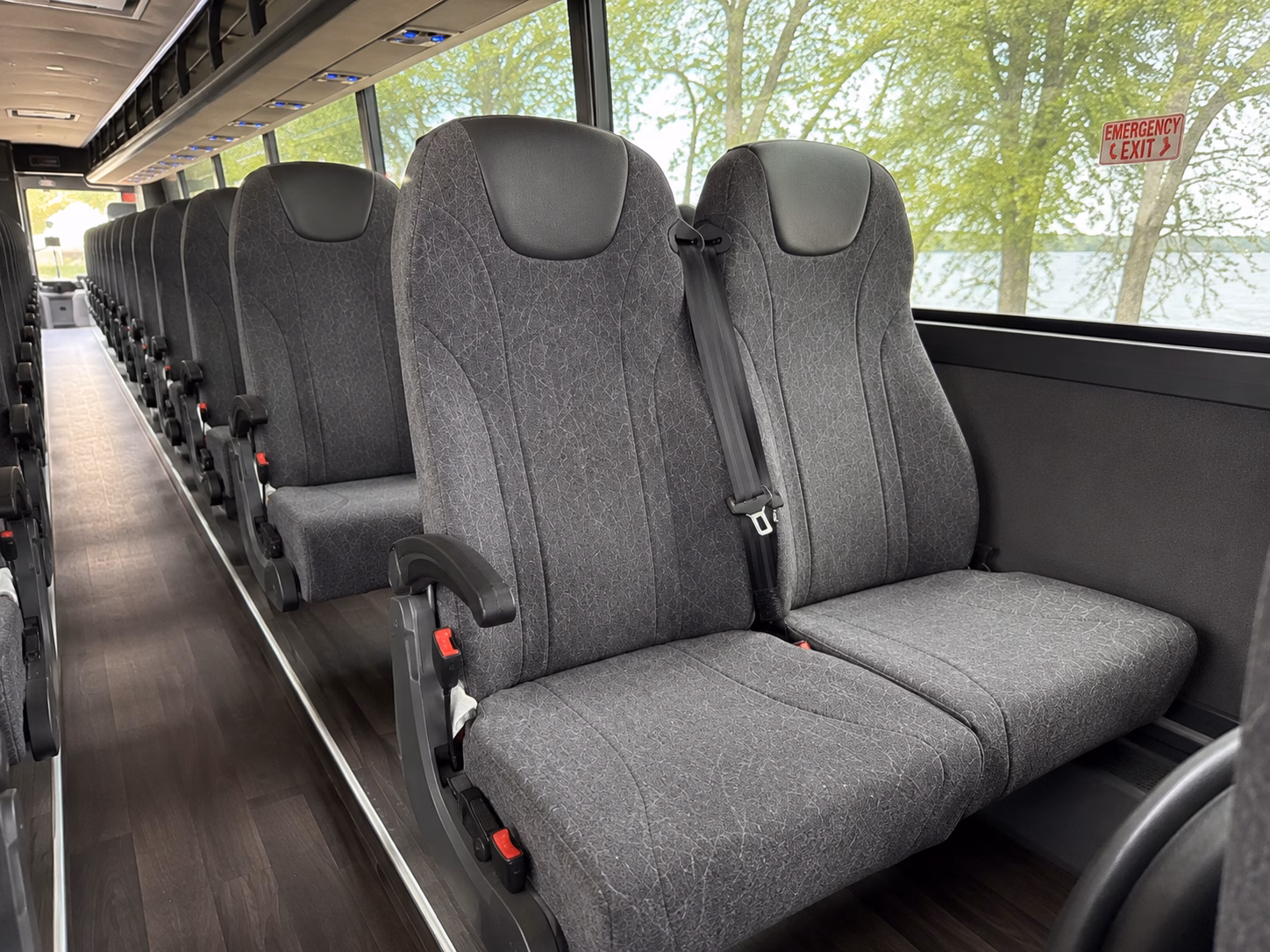 richardson charter bus services interior